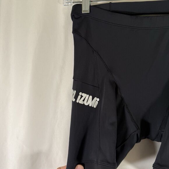 Pearl Izumi Cycling Shorts Women's Medium Black Compression Padded Bottom Drawst - Picture 3 of 14